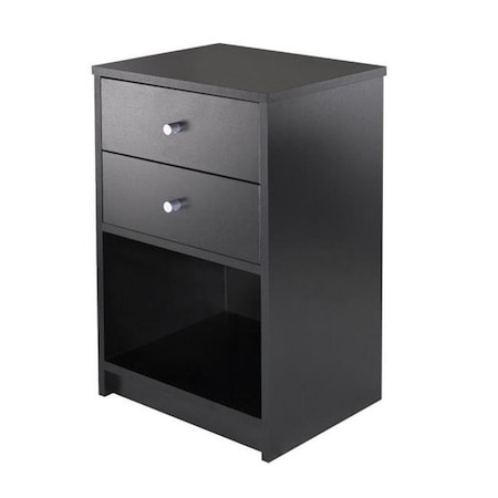 Doba-Bnt Ava Accent Table with 2 Drawers in Black Finish SA874271